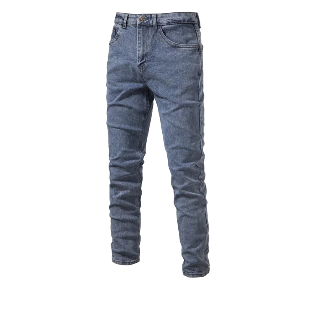 Men’s Denim Jeans Autumn 2023 – Slim Fit, Straight, Cotton, and Casual