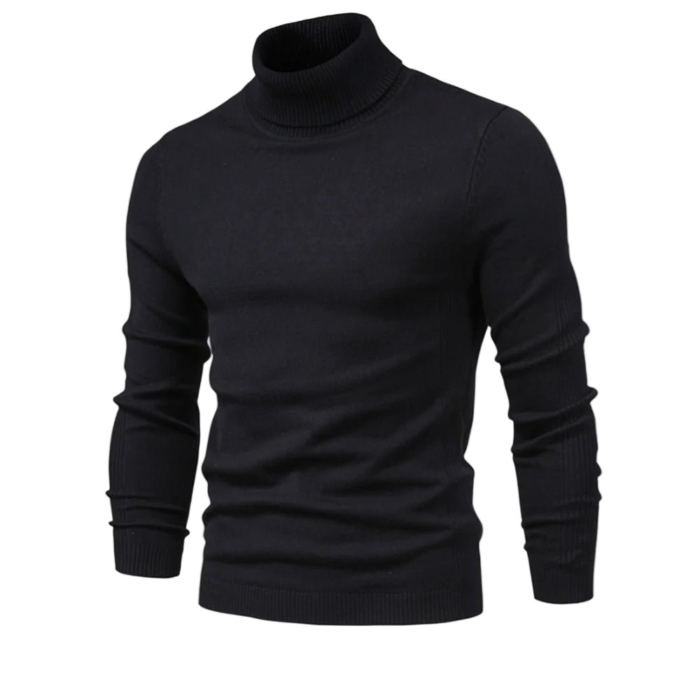 Men’s Turtleneck Sweater – Solid, Casual, Warm, Slim, Winter 2021