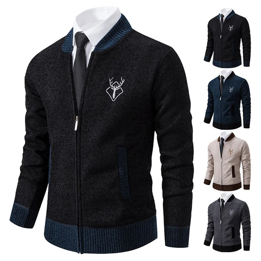 2023 men's chenille padded winter cardigan
