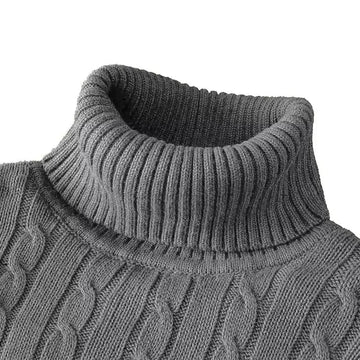 Men’s casual woolen turtleneck sweater