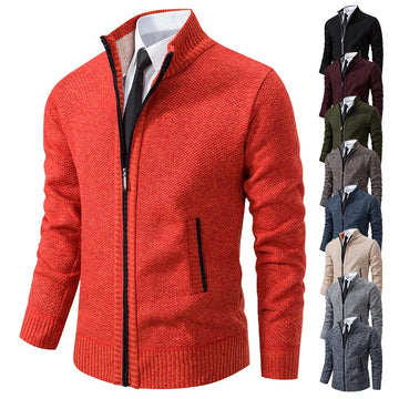 2023 men's casual warm knitted cardigan