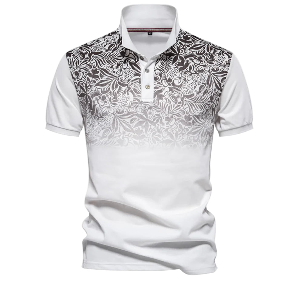 Men’s Gradient Printed Summer Polo