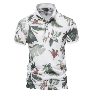 Men’s Cotton Hawaii-Style Polo Shirt