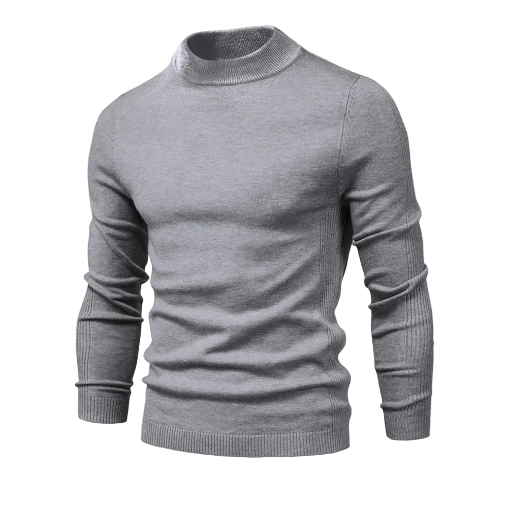 Men’s Mid-Neck Sweater – Casual and Warm