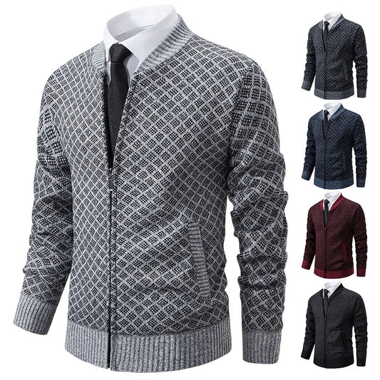 Men's winter cardigan zipper casual jacket
