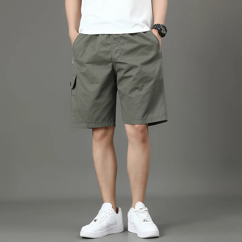Men’s Summer Work Shorts with Pocket & Zip