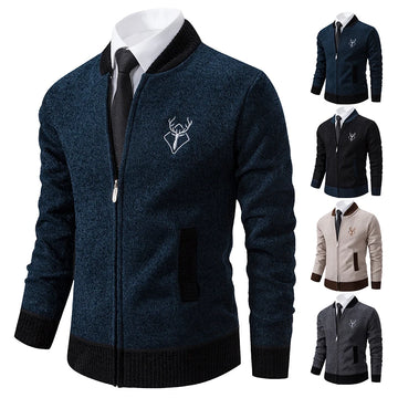 2023 men's chenille padded winter cardigan